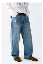 Heavyweight Washed Distressed Jeans - Empty Reference