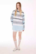 Layered Stripe Contrast Shirt - Empty Reference