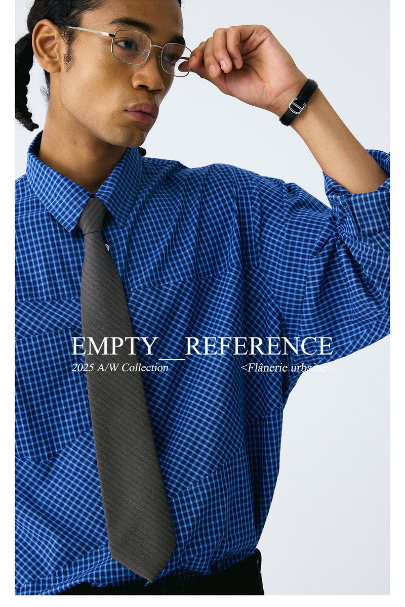 Patchwork Plaid Pocket Shirt