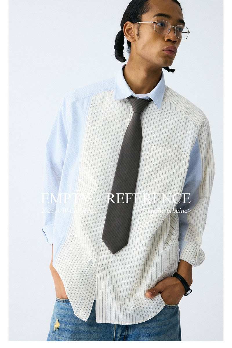 Striped Panel Classic Shirt - Empty Reference