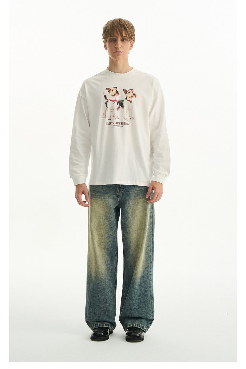 Schnauzer Letter Long Tee