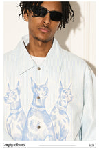 Distressed Doberman Stripe Jacket