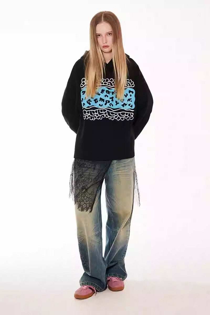 Leopard Patchwork Hoodie - Empty Reference