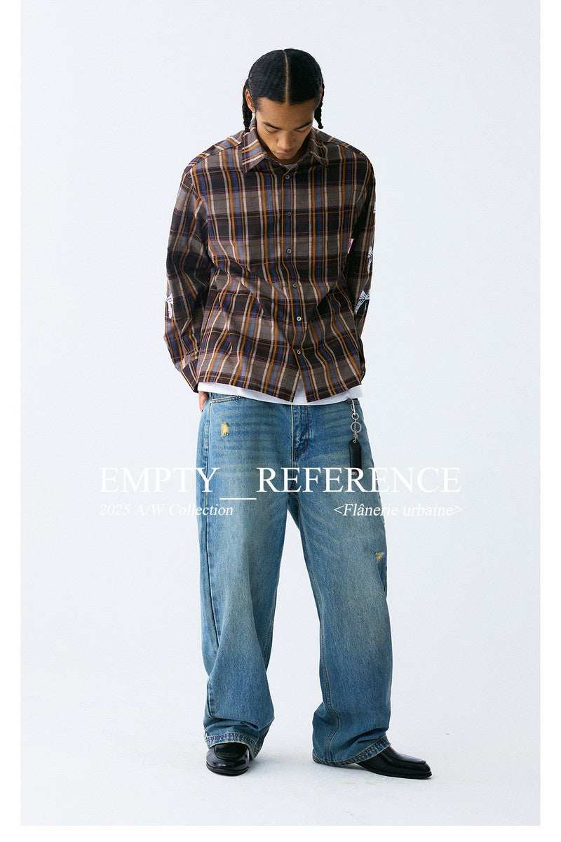 Plaid Bow Print Shirt - Empty Reference