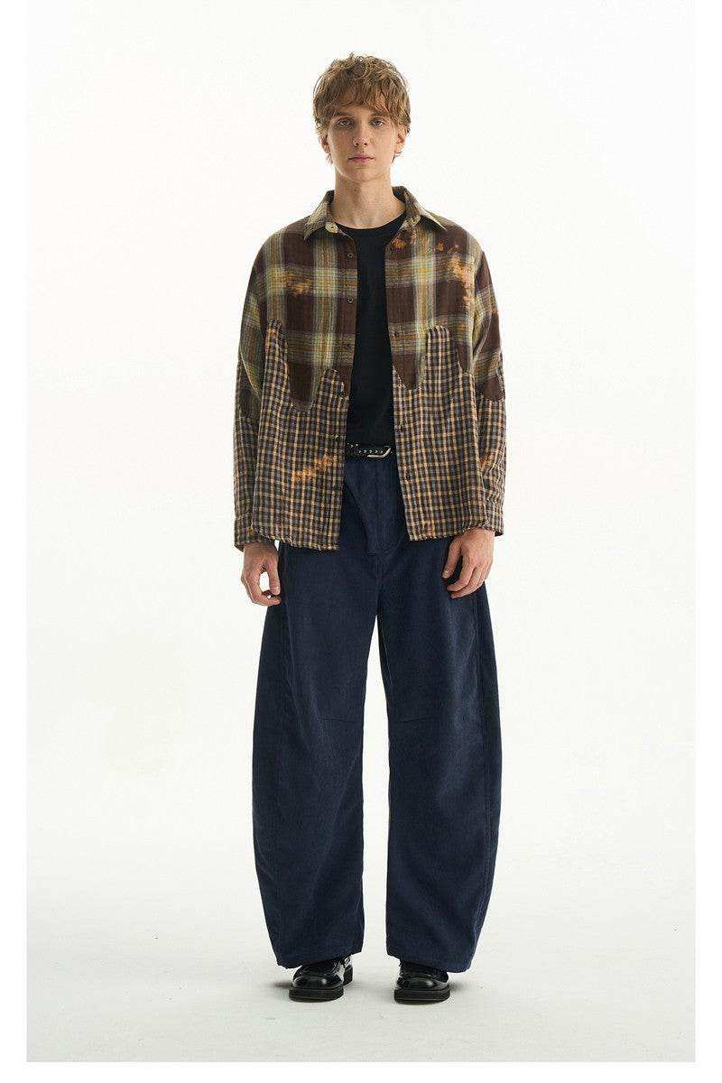 Asymmetrical Plaid Shirt - Empty Reference