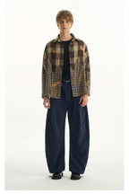 Asymmetrical Plaid Shirt - Empty Reference