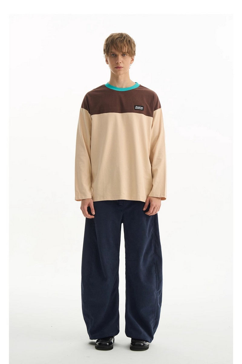 Letter Patch Contrast Tee