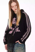 Faded Rose Patchwork Hoodie - Empty Reference