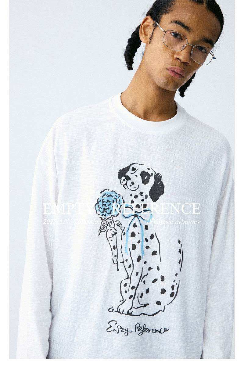 Dalmatian Rose Graphic Tee - Empty Reference