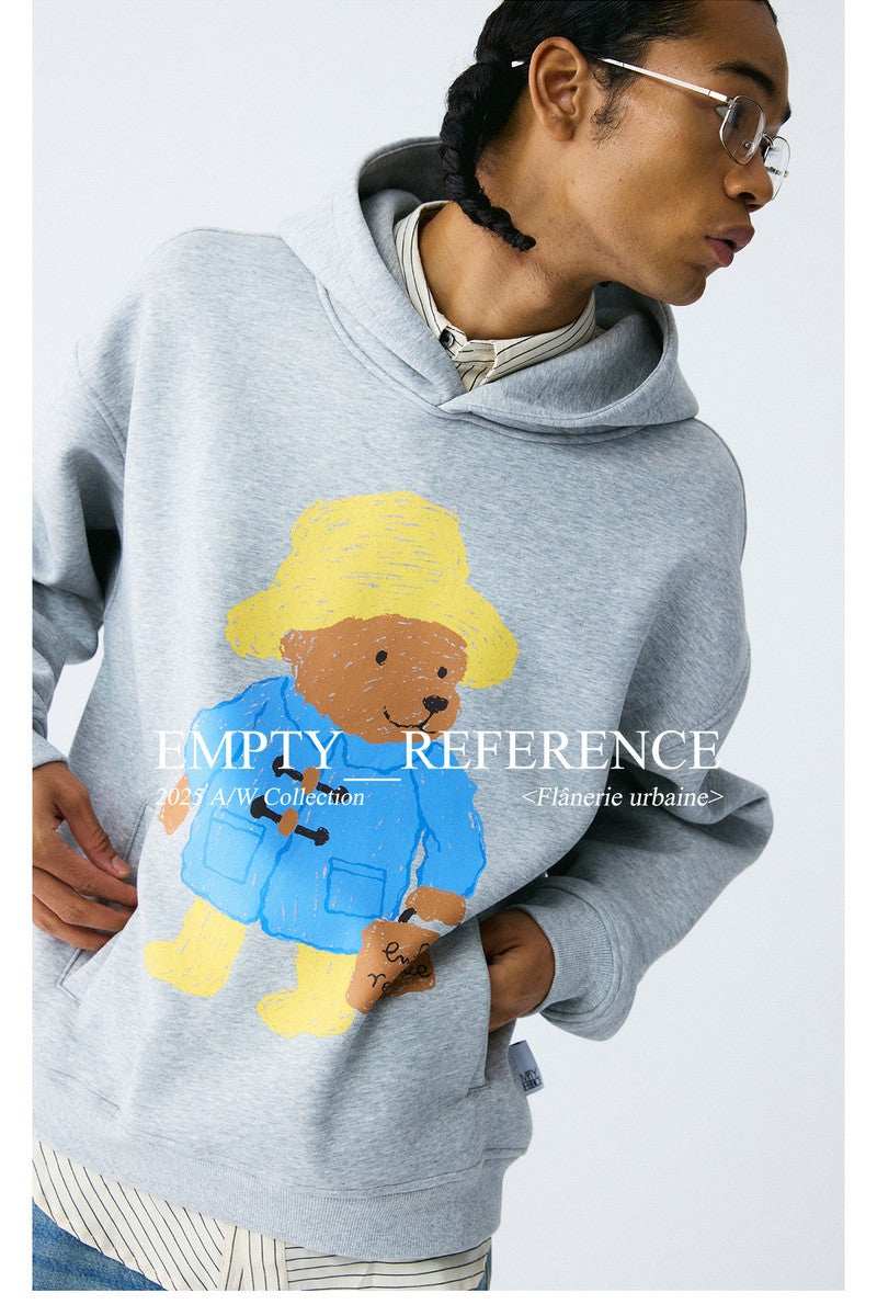 Teddy Briefcase Graphic Hoodie - Empty Reference
