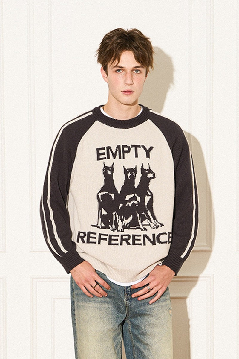 Doberman Raglan Stripe Sweater