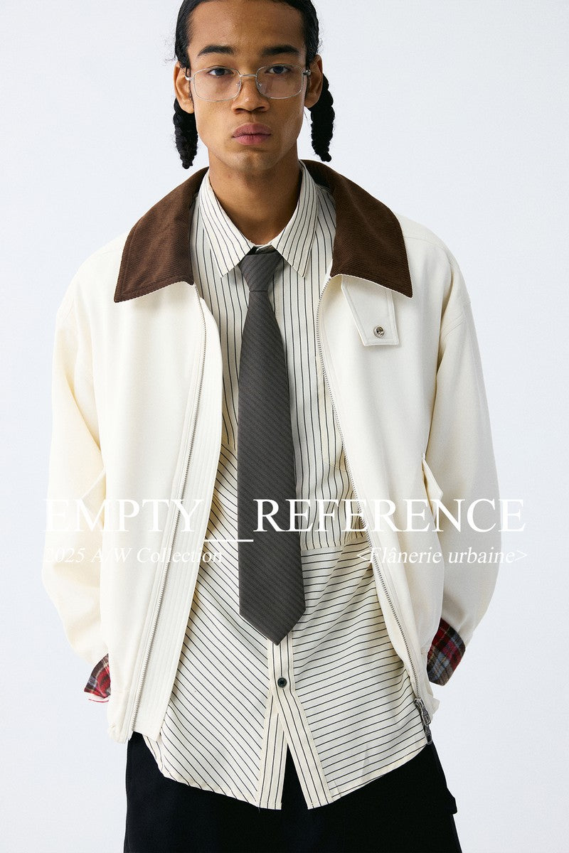 Plaid Corduroy Casual Jacket