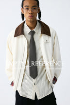 Plaid Corduroy Casual Jacket