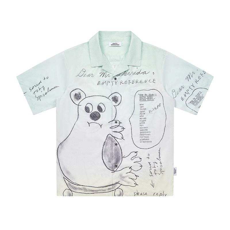 Bear Letter Graphic Shirt - Empty Reference