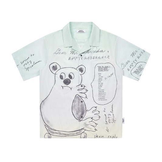 Bear Letter Graphic Shirt