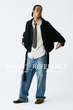 Black Belt Ruched Jacket