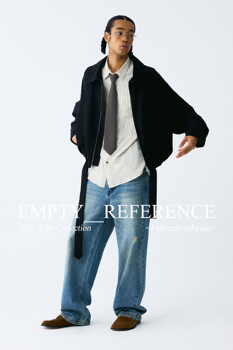 Black Belt Ruched Jacket