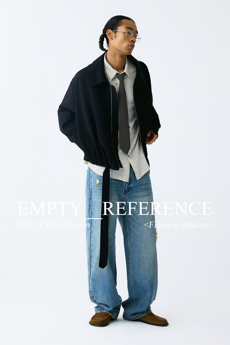 Black Belt Ruched Jacket