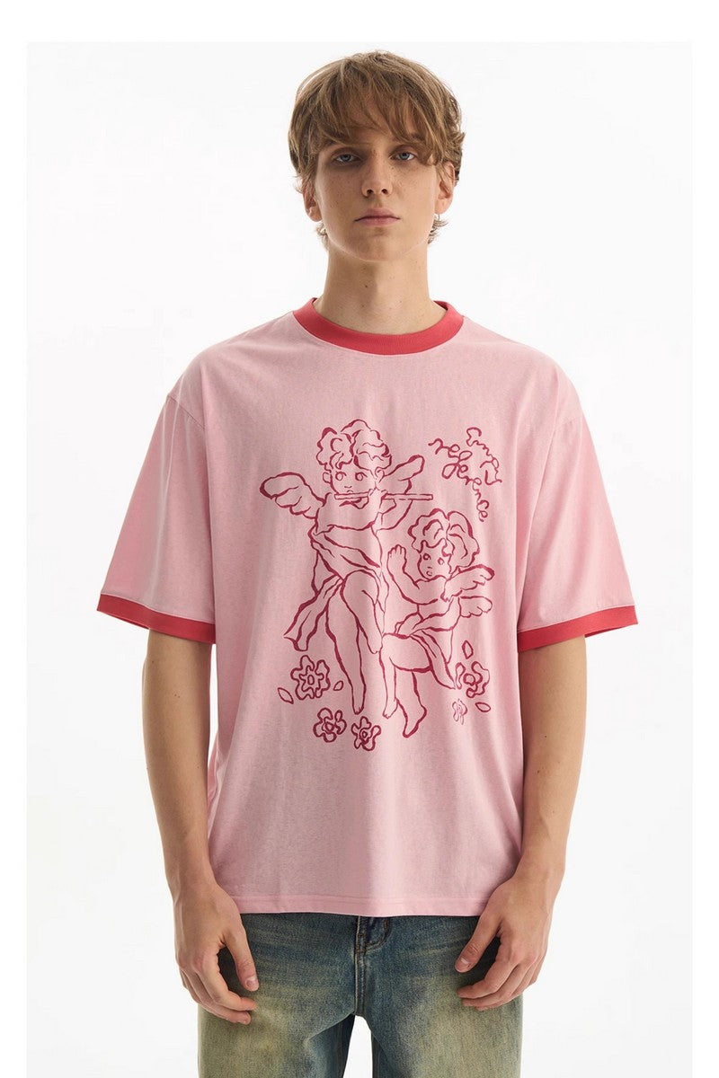 Angel Patchwork Graphic Tee