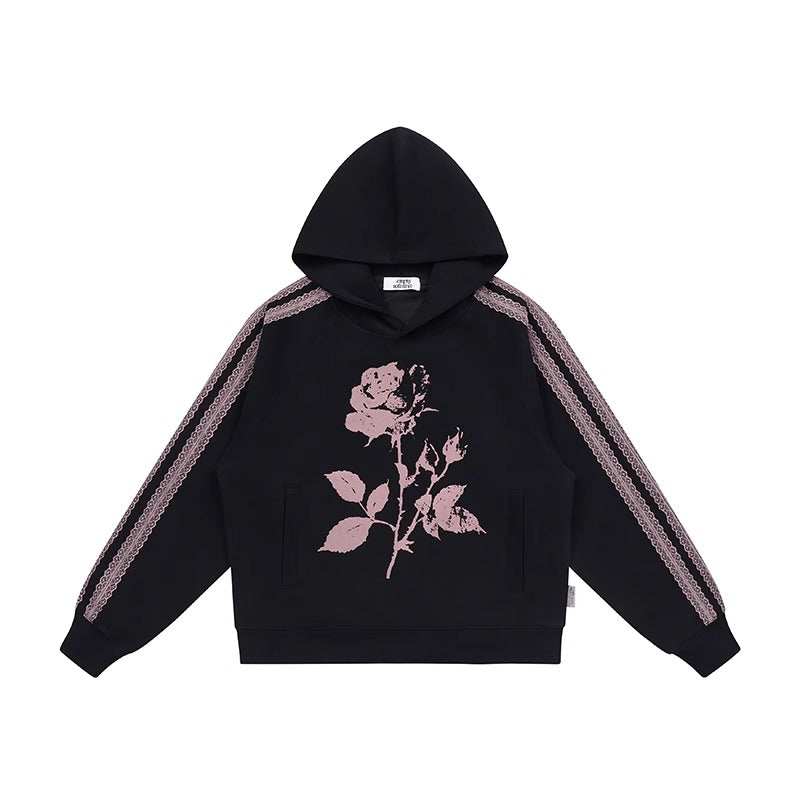 Faded Rose Patchwork Hoodie - Empty Reference