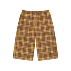 Plaid Embroidered Loose Shorts - Empty Reference