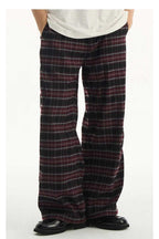 Purple Plaid Casual Trousers - Empty Reference