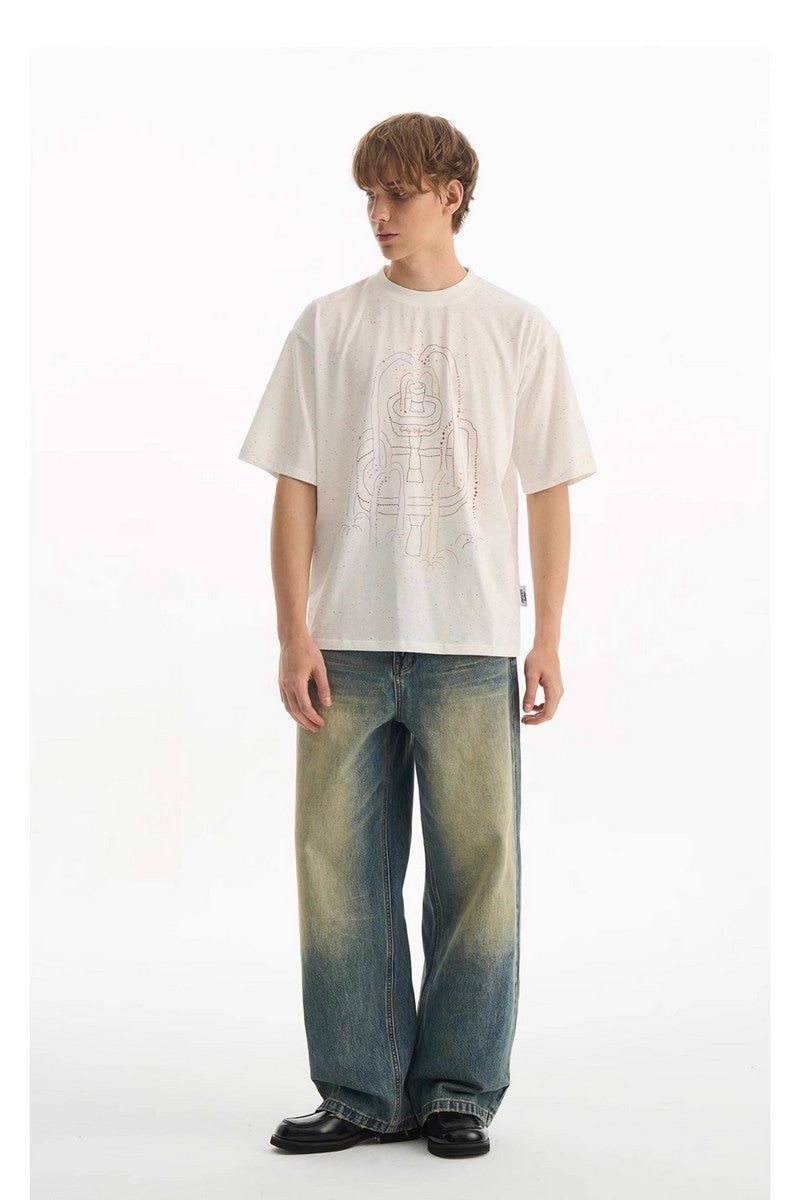 Color Fountain Graphic T-Shirt