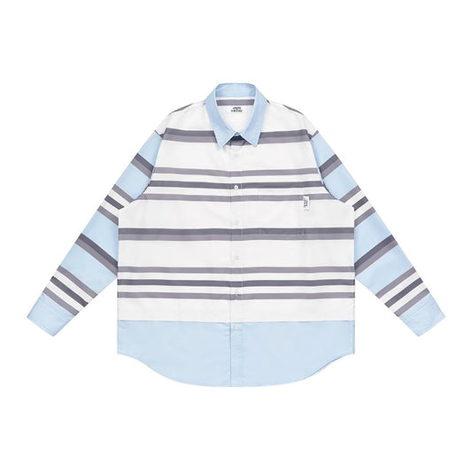 Layered Stripe Contrast Shirt