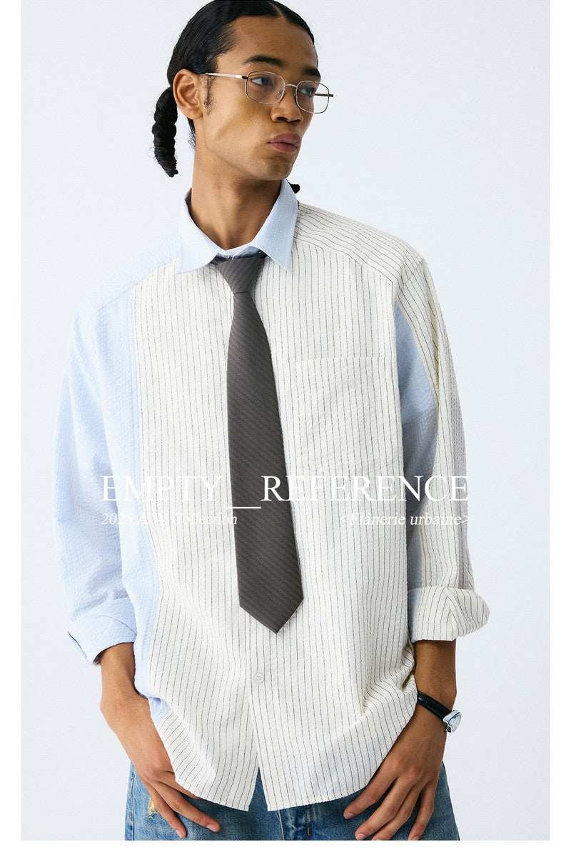 Striped Panel Classic Shirt - Empty Reference