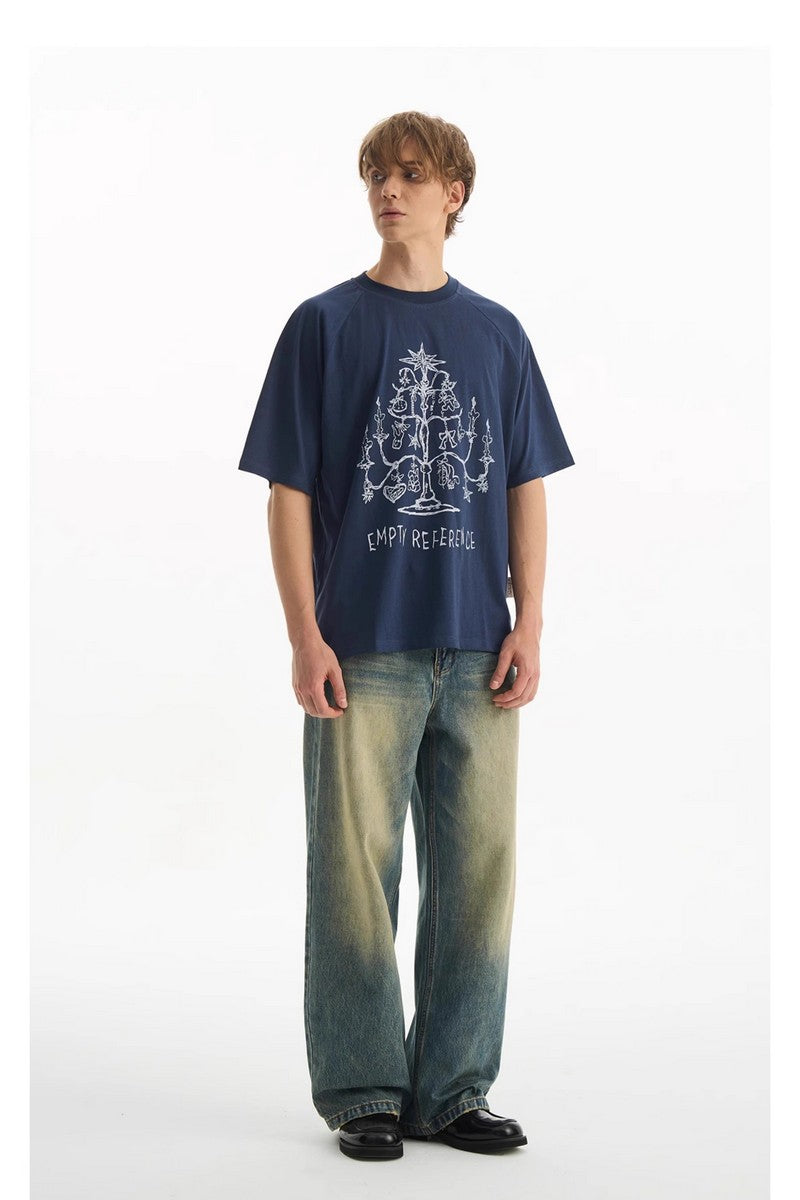 Christmas Candle Raglan Tee