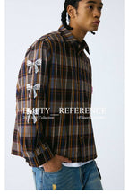 Plaid Bow Print Shirt - Empty Reference