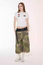 Camo Panel Straight Shorts - Empty Reference