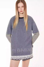Layered Stripe Long Tee