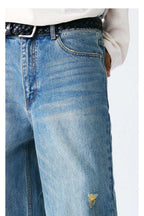 Heavyweight Washed Distressed Jeans - Empty Reference