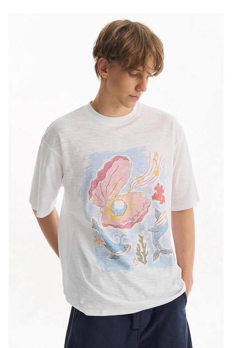 Hand Drawn Ocean Graphic Tee