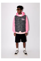 Reversible Leopard Embroidered Puffer Vest
