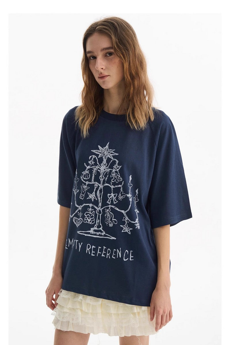 Christmas Candle Raglan Tee