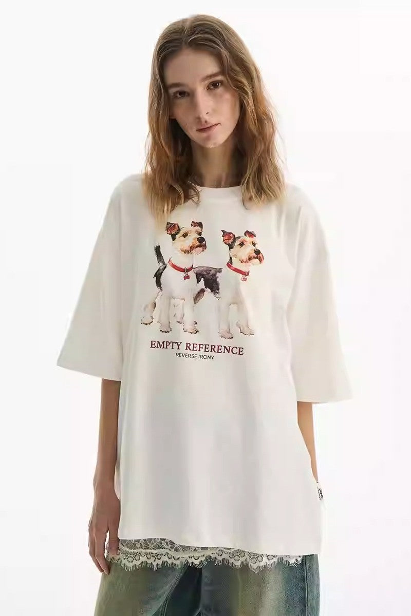 Schnauzer Letter Graphic Tee