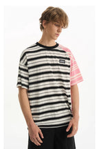 Striped Deconstructed Patchwork Tee