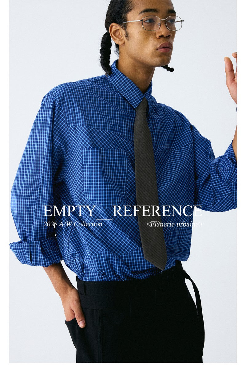 Patchwork Plaid Pocket Shirt