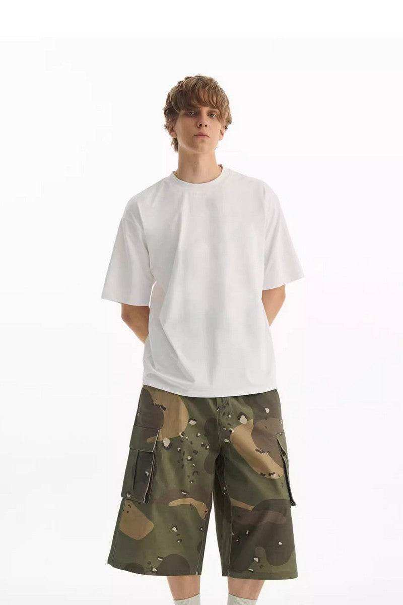 Camo Panel Straight Shorts - Empty Reference