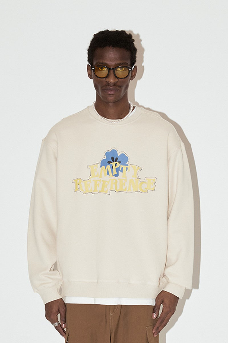Sketch Floral Graphic Sweatshirt