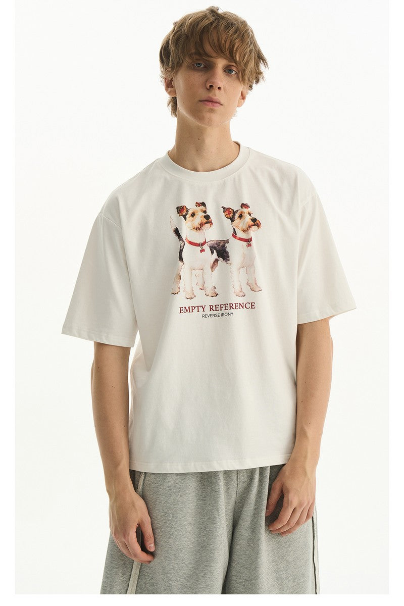 Schnauzer Letter Graphic Tee