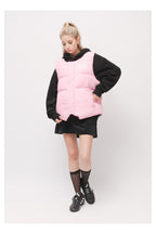 Reversible Leopard Embroidered Puffer Vest