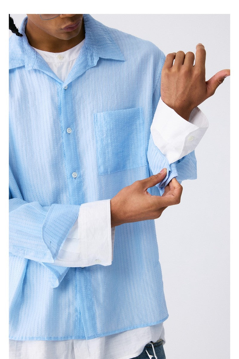 Tencel Slub Double Layer Shirt