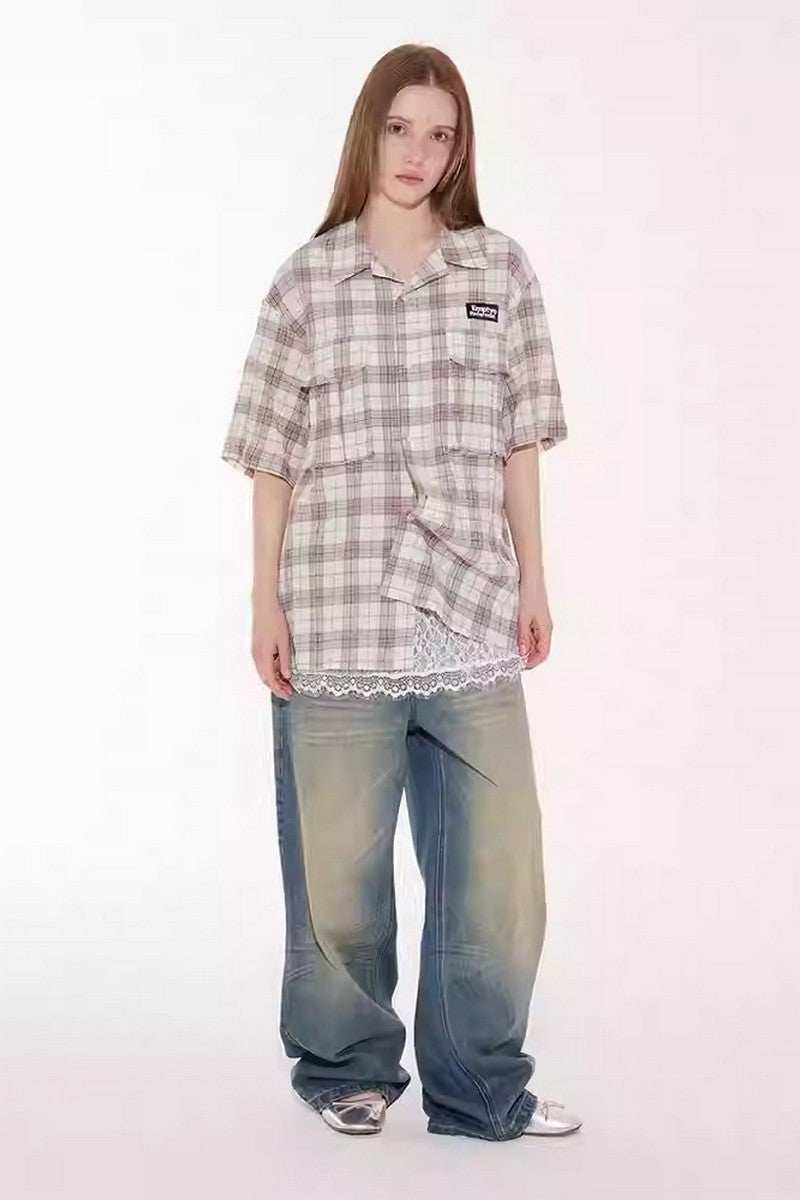 Textured Plaid Pocket Shirt - Empty Reference