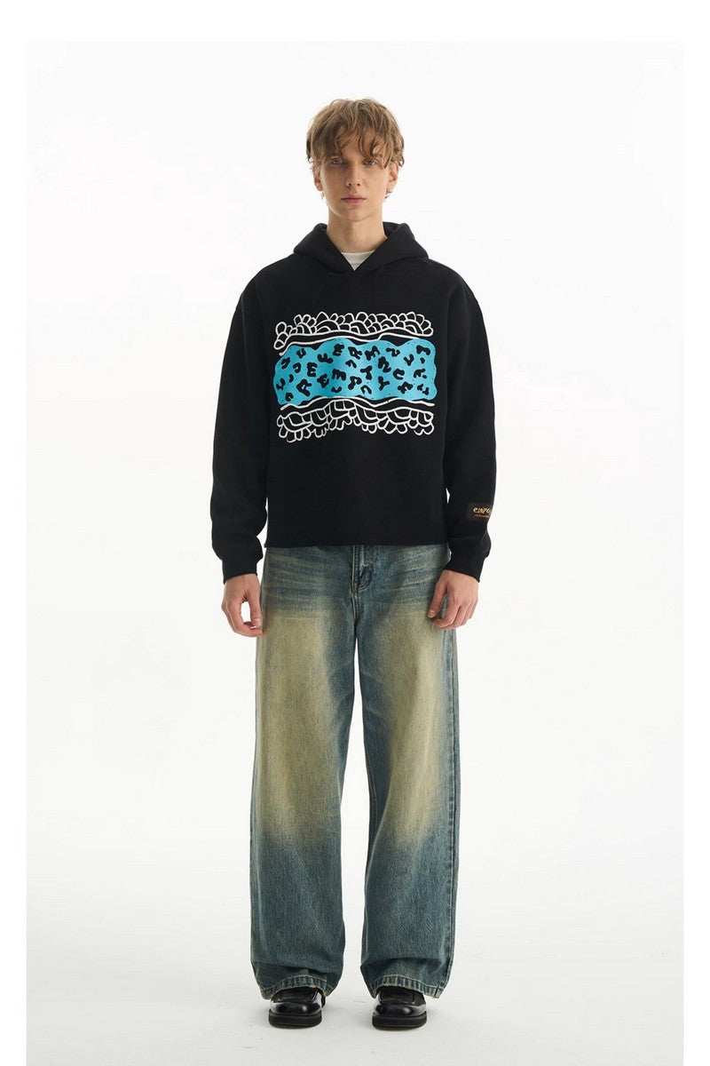 Leopard Patchwork Hoodie - Empty Reference