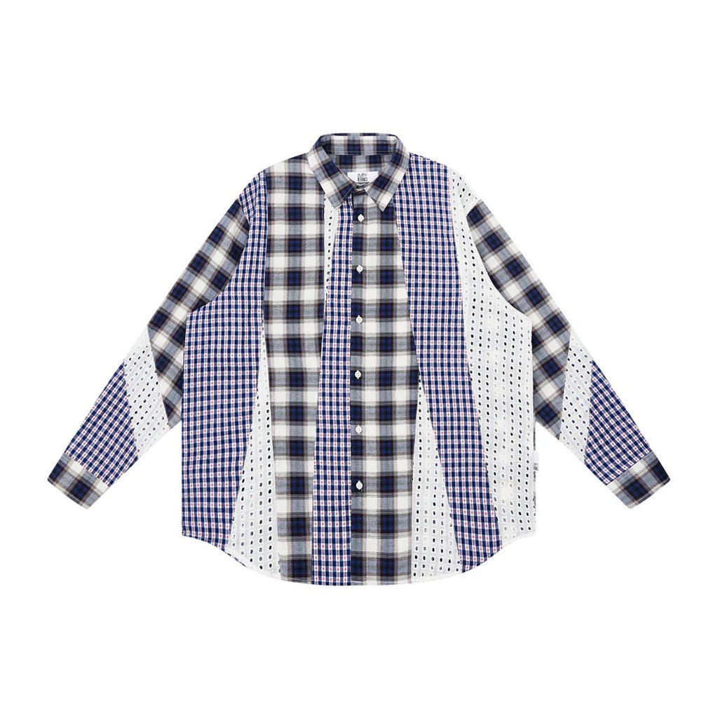 Textured Lace Panel Shirt - Empty Reference