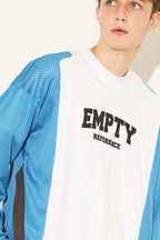 Colorblock Mesh Graphic Jersey Tee - Empty Reference