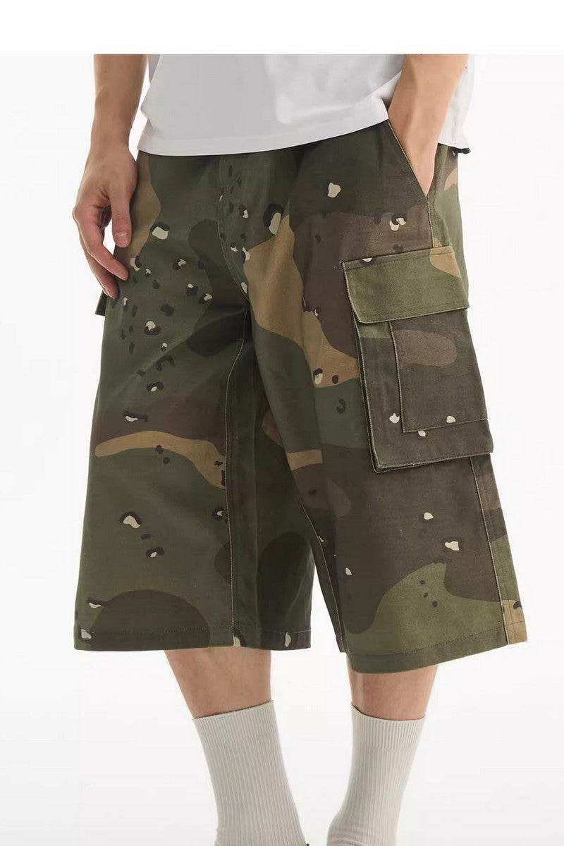 Camo Panel Straight Shorts - Empty Reference